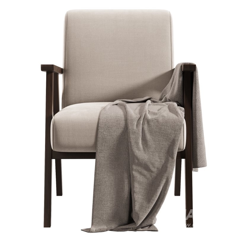 Ebbe Ecru Linen Armchair - Image 2