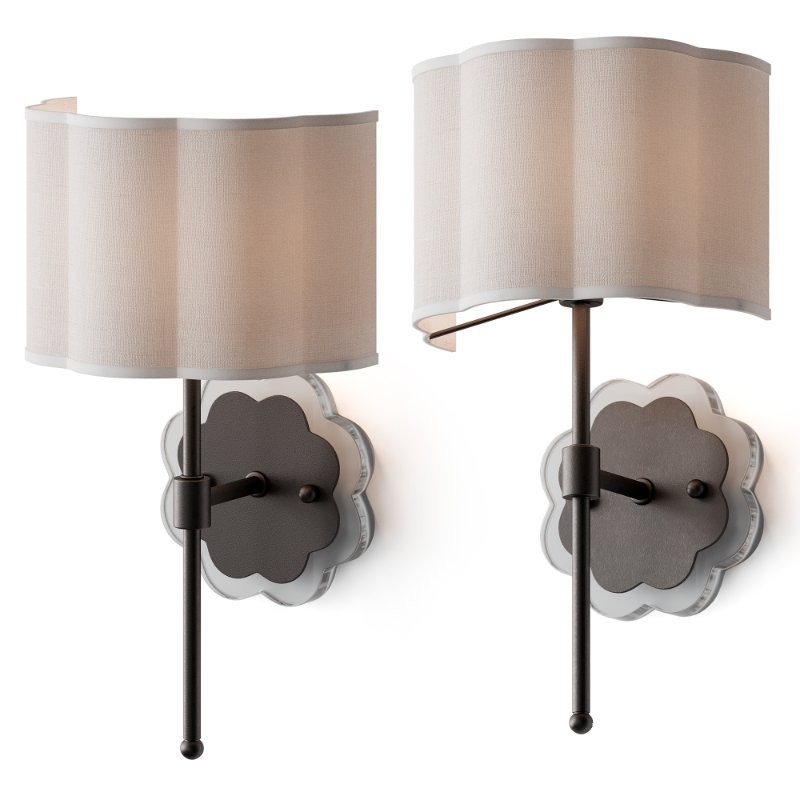 Scalloped Daisy Shade Sconce - Image 5