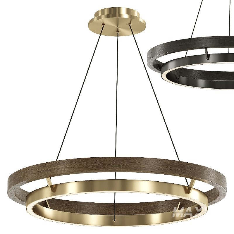 Weathered Oak LED Pendant Light - Image 2