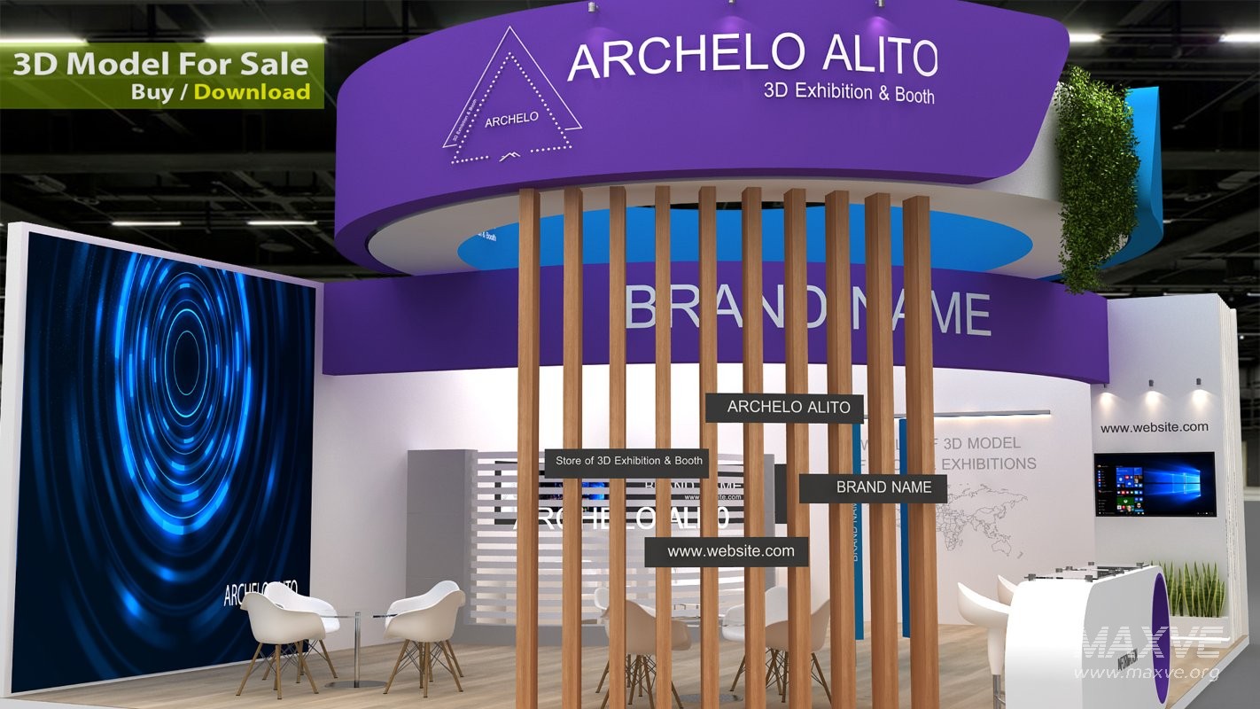 Exhibition Booth 3D Model - Image 5