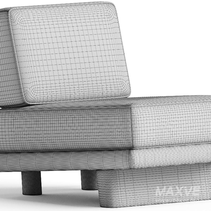 SOFA COCO OFF WHITE FRAME TULIPWOOD STAINED DARK - Image 2