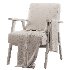 Ebbe Ecru Linen Armchair - Thumbnail 5