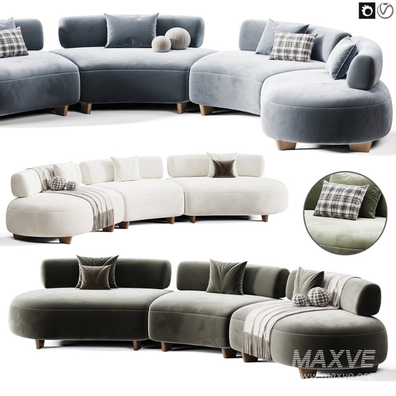 Bon Bon Sofa By Saloni - Image 3