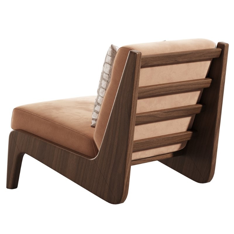 Fletcher Outdoor Armless Chair Natural - Image 4
