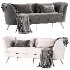 Meridian Furniture Margo Grey Velvet Sofa - Thumbnail 2