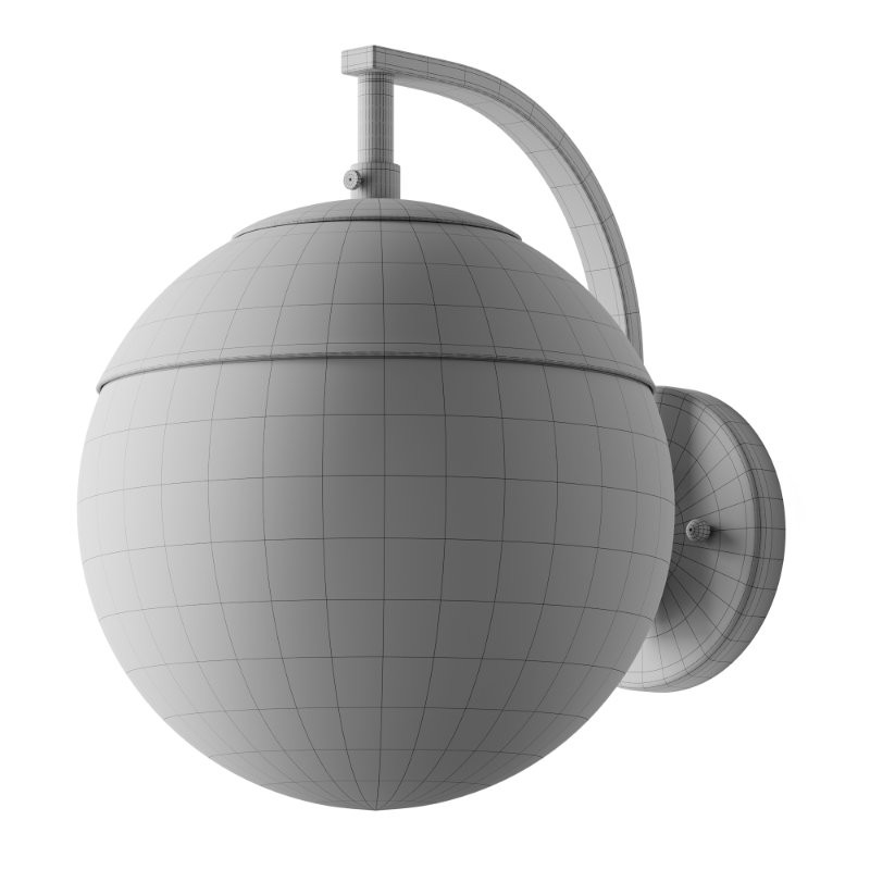 Mid-Century Clear Globe Sconce - Image 10