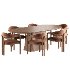 Palermo Fabric Dining Chair and Thorsten Dining Table - Thumbnail 5