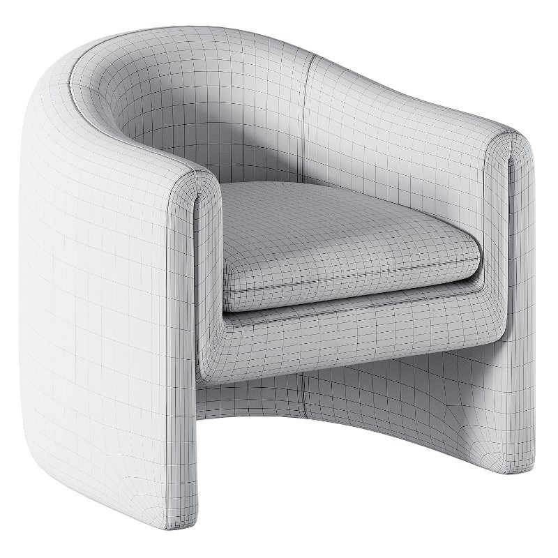 Willow Jacquard Sculptural Chair - Image 3