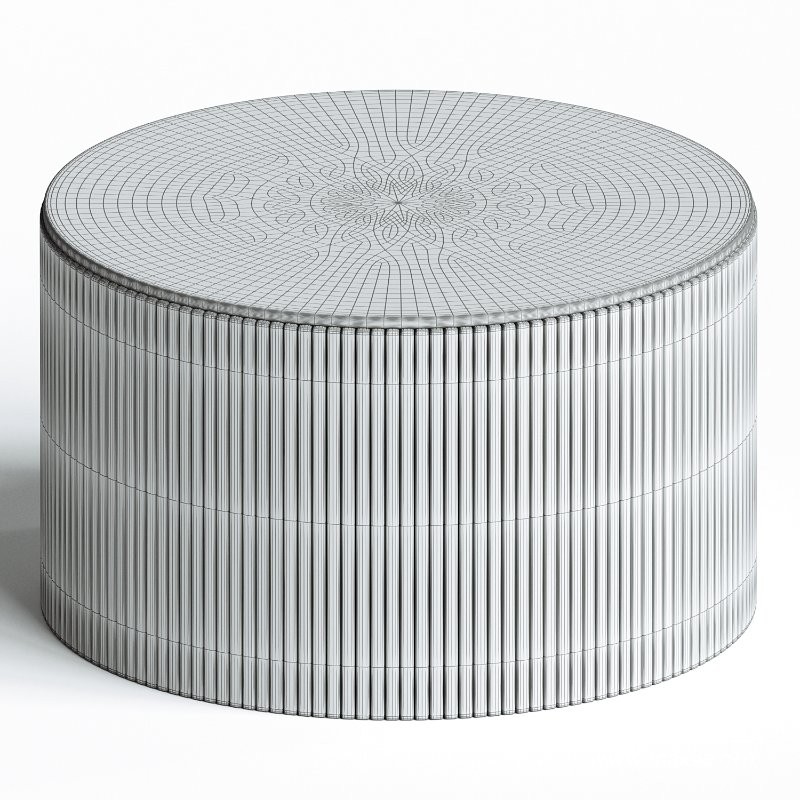 Roller Max Round Storage Coffee Table ETHNICRAFT - Image 2