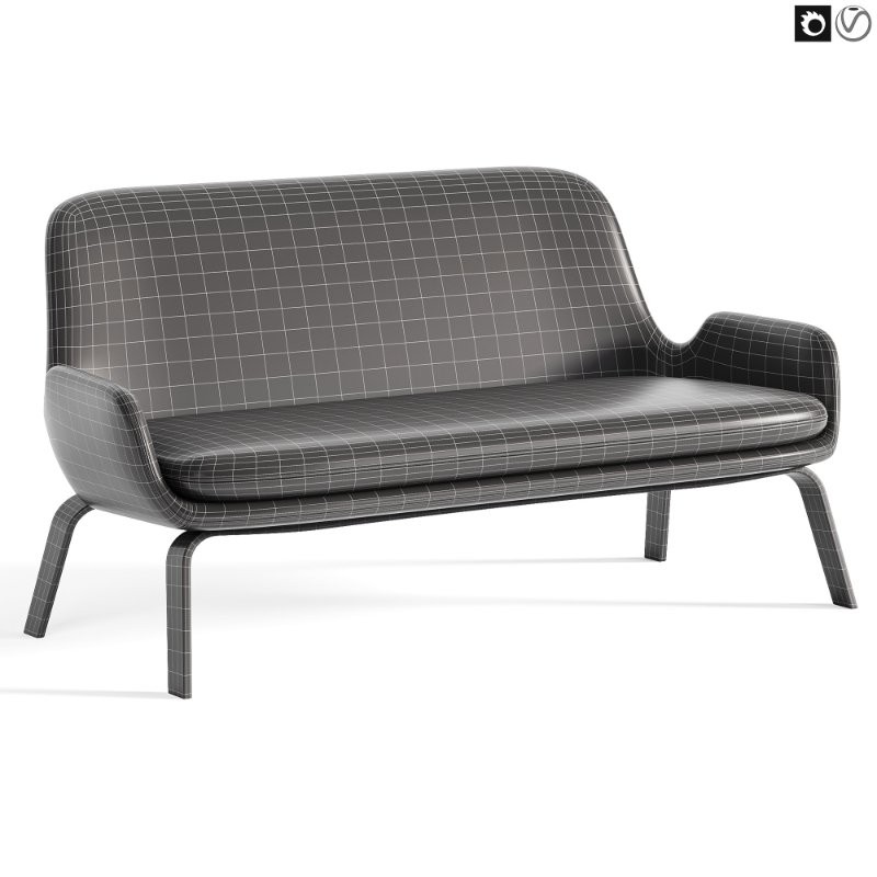 Era 2 Seater Sofa Steel - Image 3
