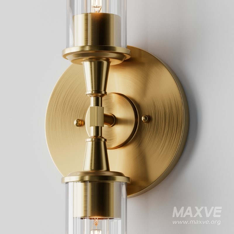 Double Bullet Glass Sconce - Image 8