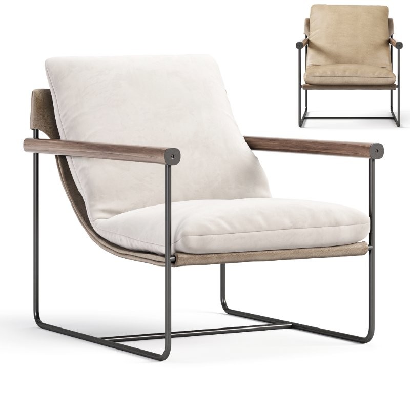 Khai Lounge Chair Tan - Image 4