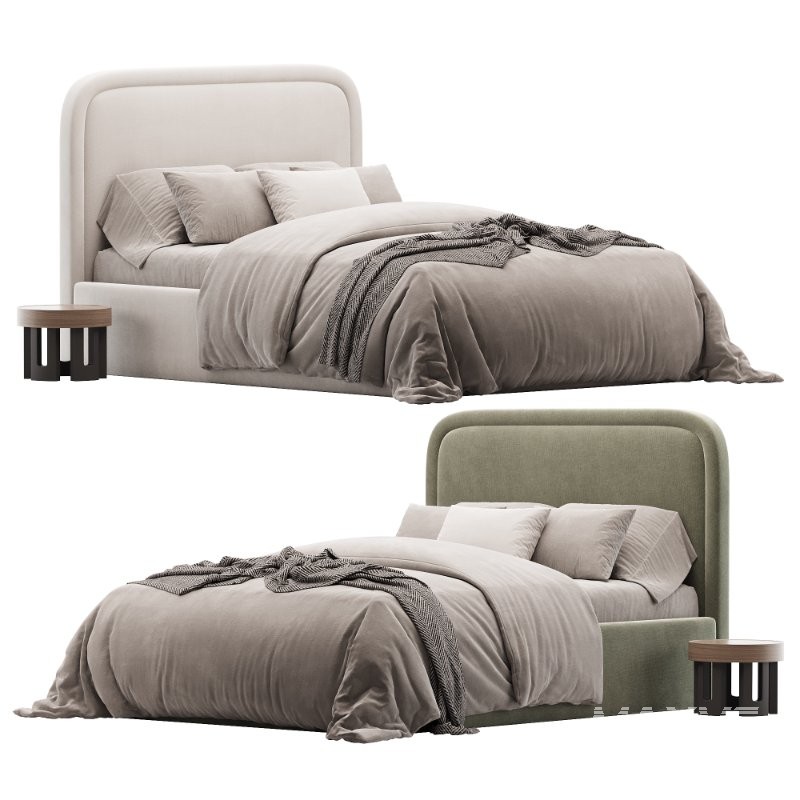 Arched Bed Caramel - Image 1