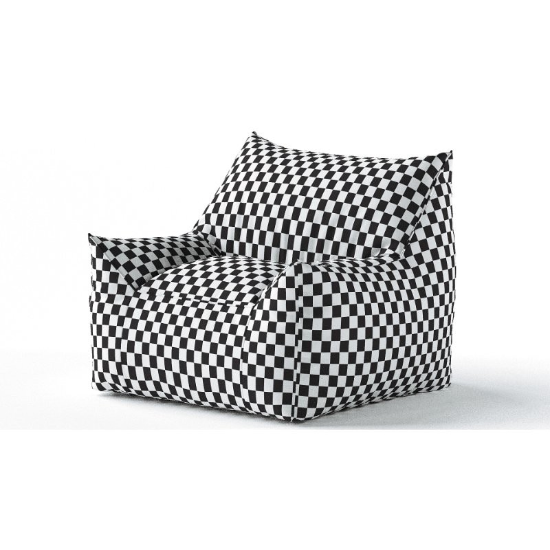 Ehlen Modern Velveteen BeanBag - Image 3