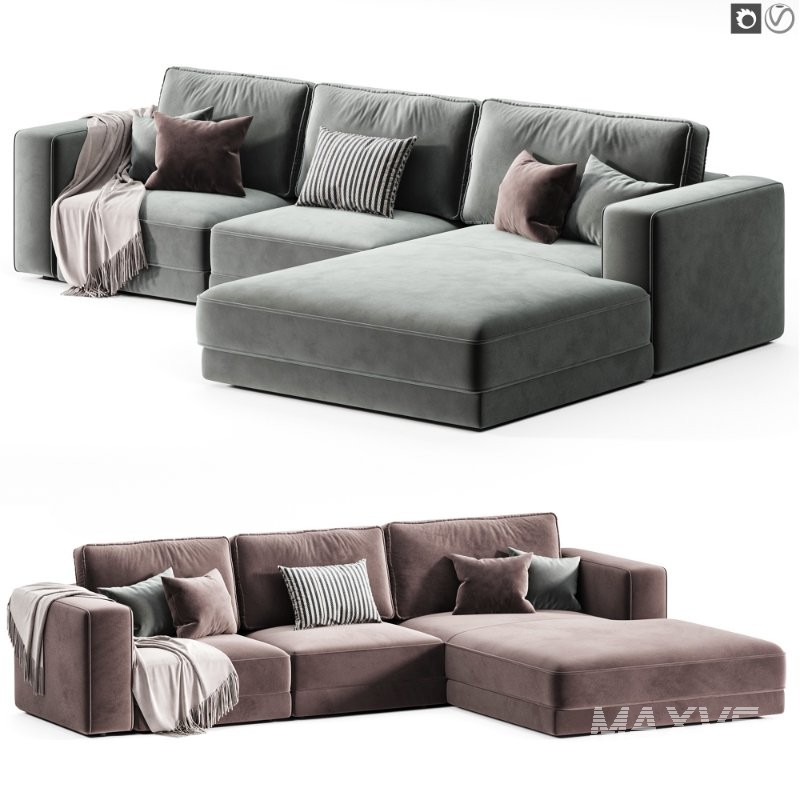 Noora Modular Sofa_with Chaise Longue - Image 2