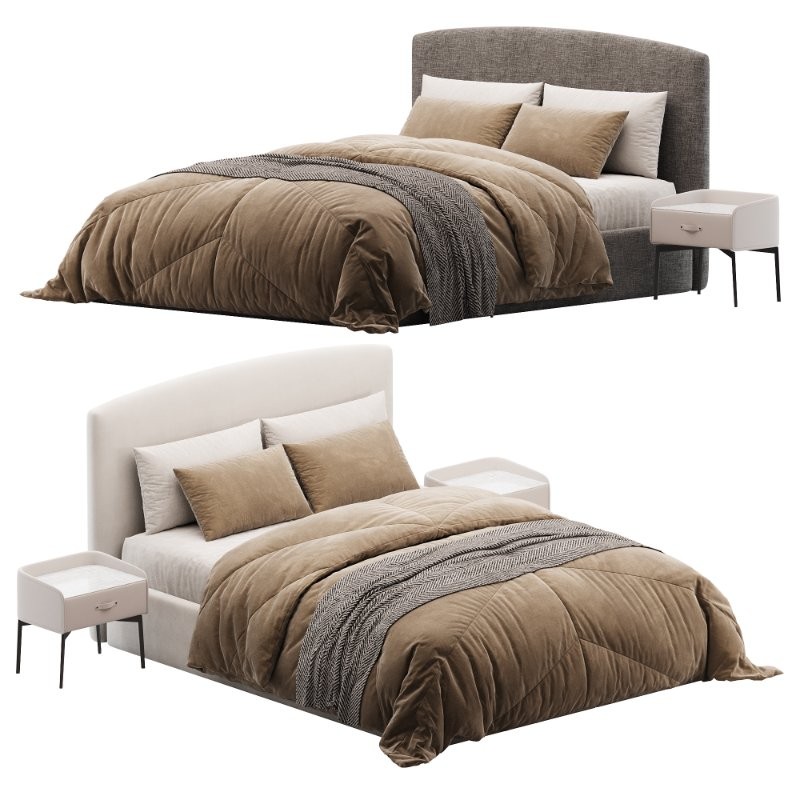 Jarrow bed with radius - Image 1