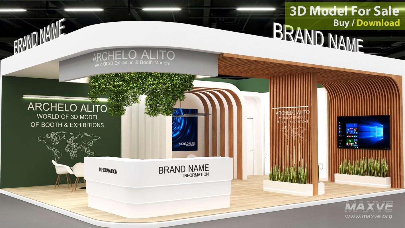 exhibition minimal 3d model - Image 6