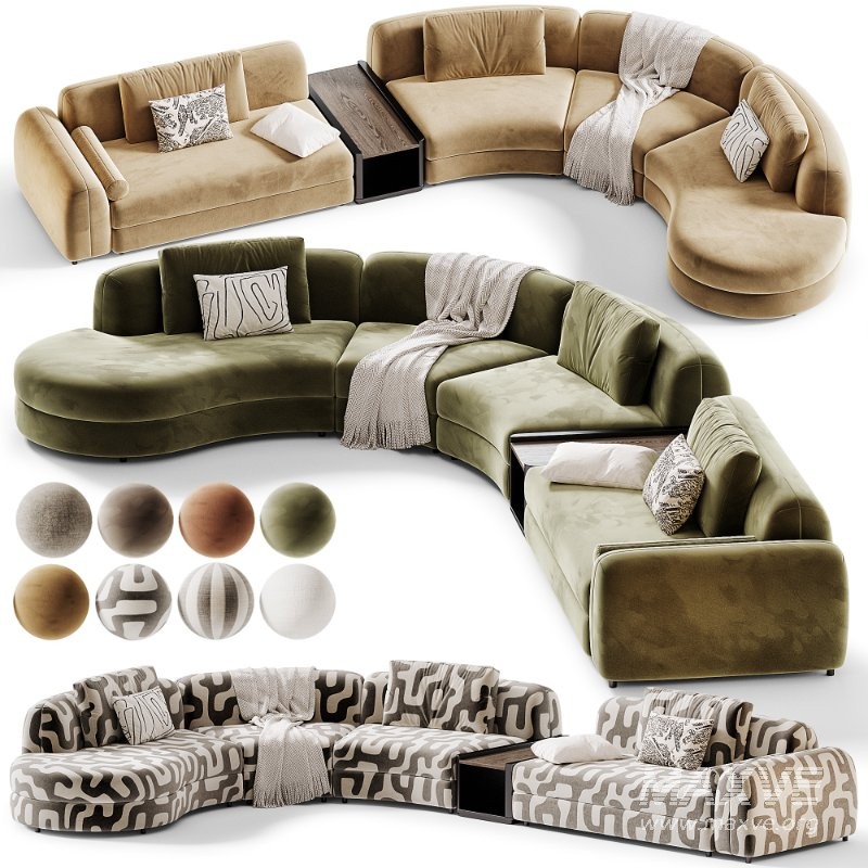 Edo Sofa Arflex 02 - Image 1