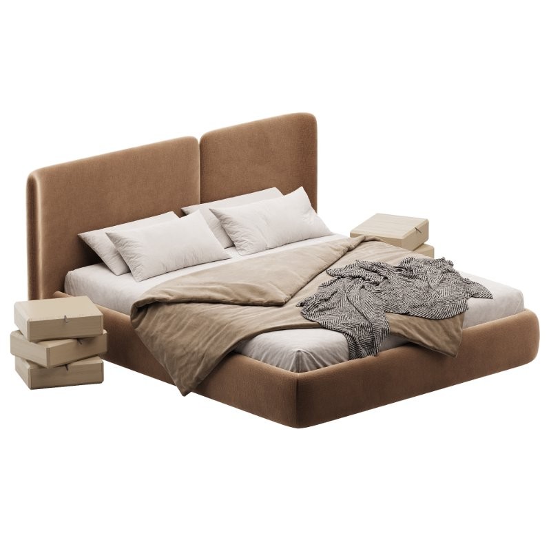 Lit coffre avec sommier relevable Molona - Image 2