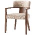 Lila Soft Beige Fabric Dining Chair - Thumbnail 1