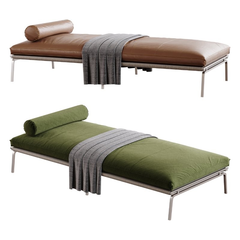 Upholstered Leather Day Bed - Image 3