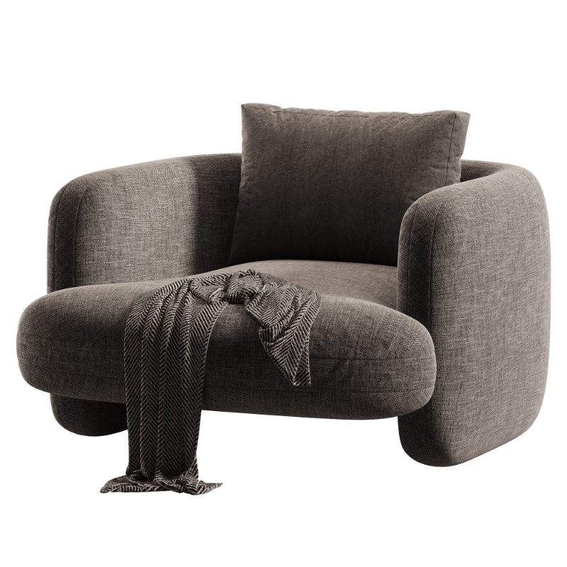 Caracole Overlap Dark Taupe Chair - Image 3