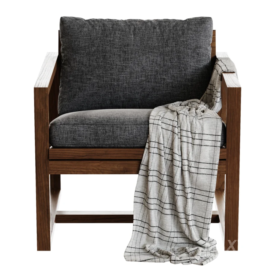 Oxford Leather Lounge Chair - Image 2