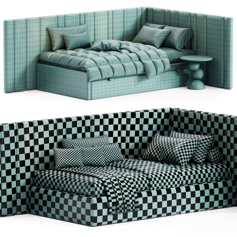 Corner bed Dandy design kids By Sensorsleep - Image 7