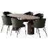 CAMPO Dining chair by skdesign and Vivante Dining Table - Thumbnail 3
