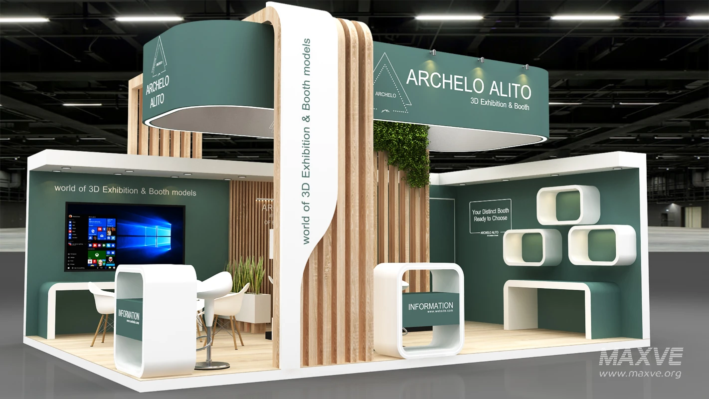 minimal stall 3d model - Image 2