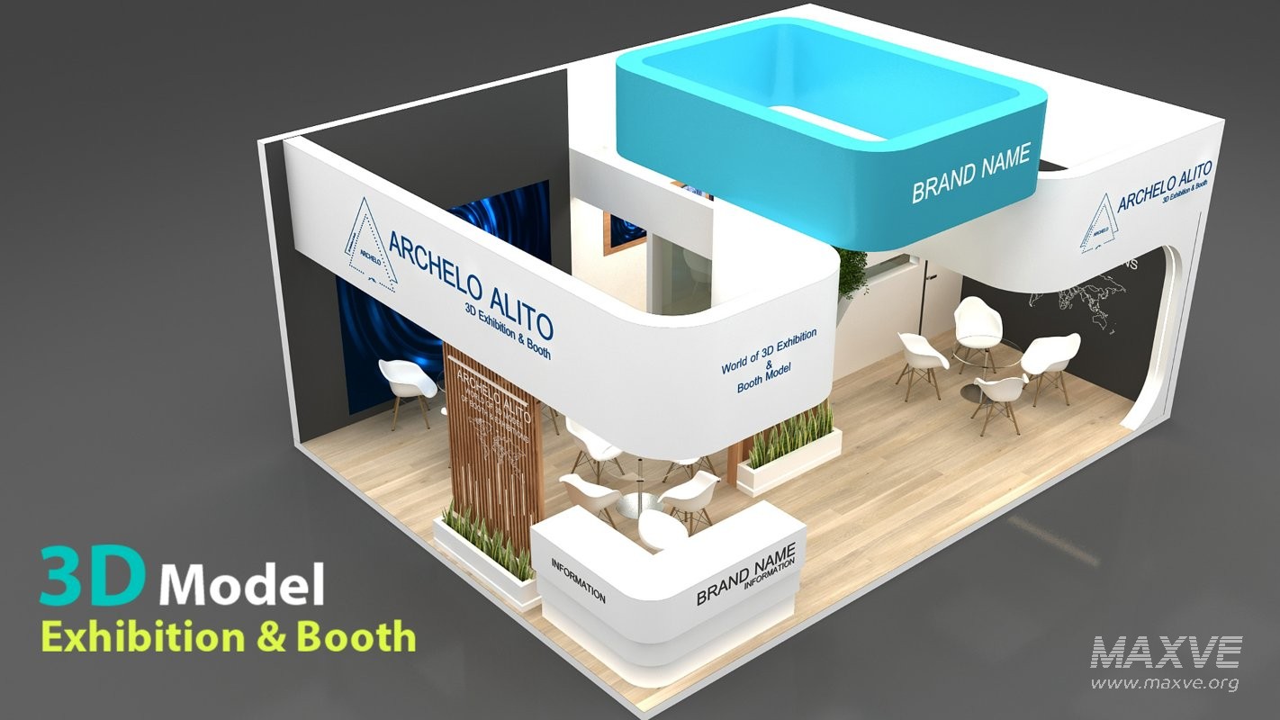 exhibition 3d model - Image 4