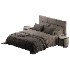 Bolsena 140×200 dark beige bed - Thumbnail 5