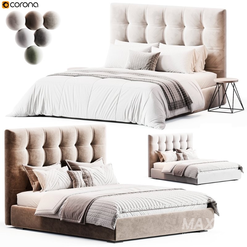 Max Alto Capitonné Twils Bed - Image 6