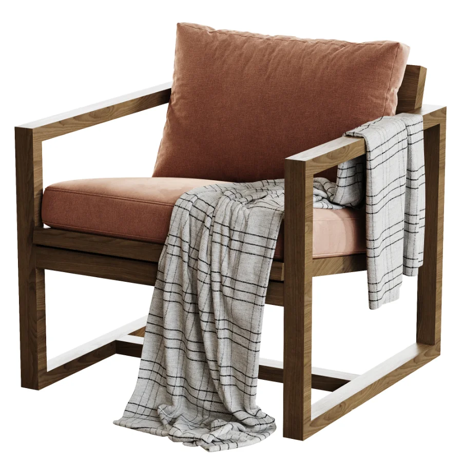 Oxford Leather Lounge Chair - Image 6