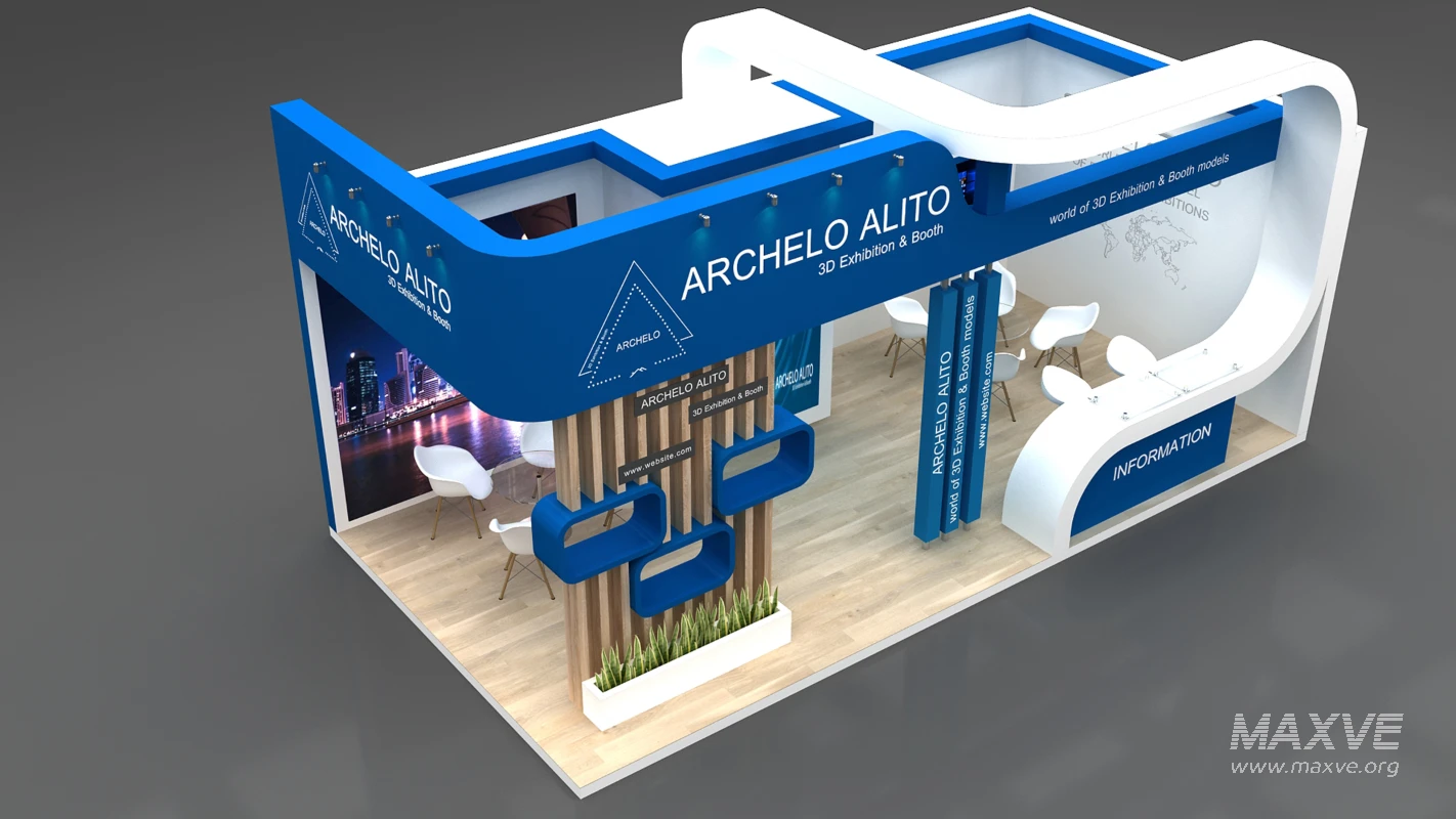 Exhibition Booth 3D Model - Image 2