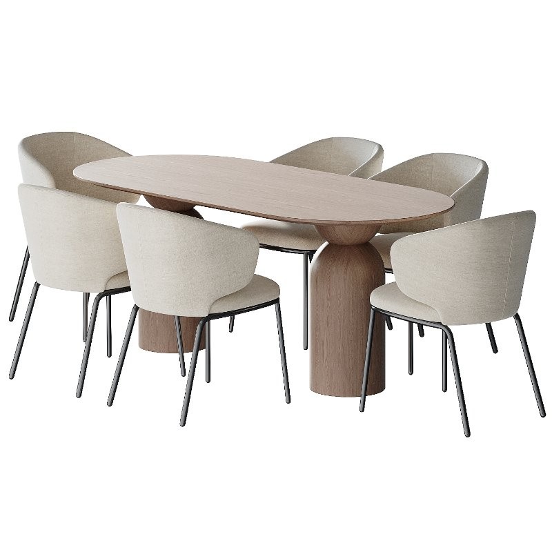 CAMPO Dining chair by skdesign and Vivante Dining Table - Image 2