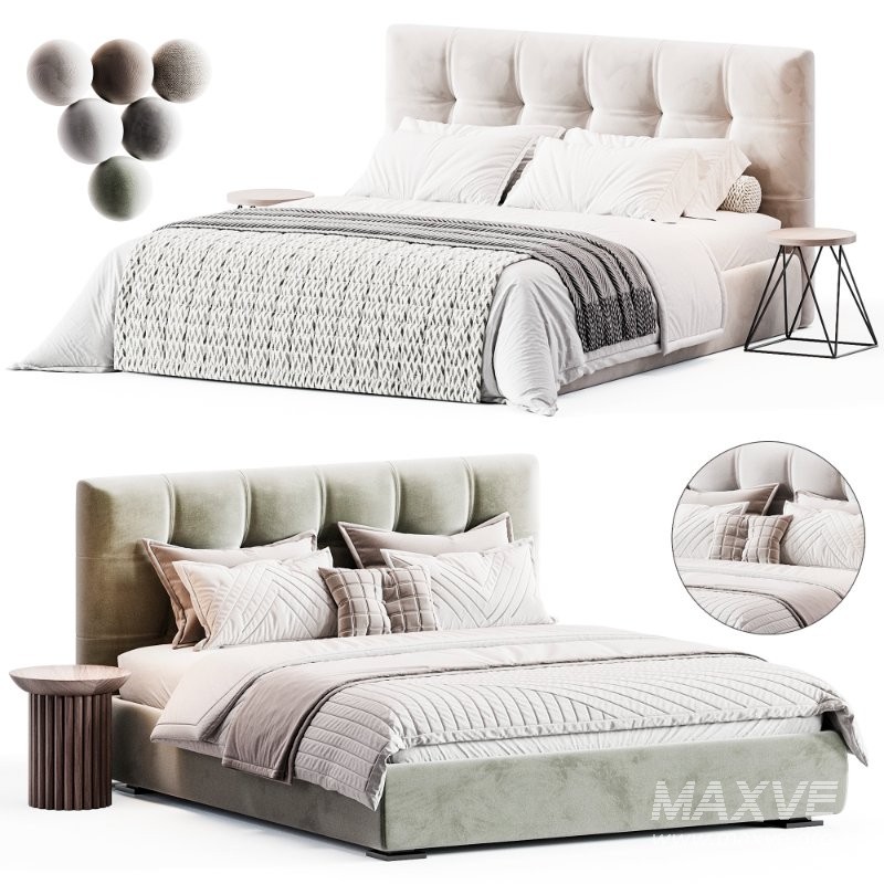 Max Basso Capitonné Twils Bed - Image 7