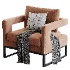 Gambit Velvet Chair - Thumbnail 6