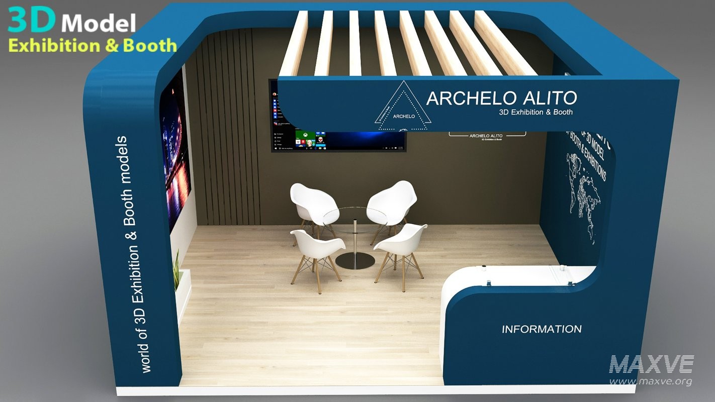 stall 3d model - Image 4