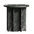 Pasar Round Black Marble Side Table - Thumbnail 4