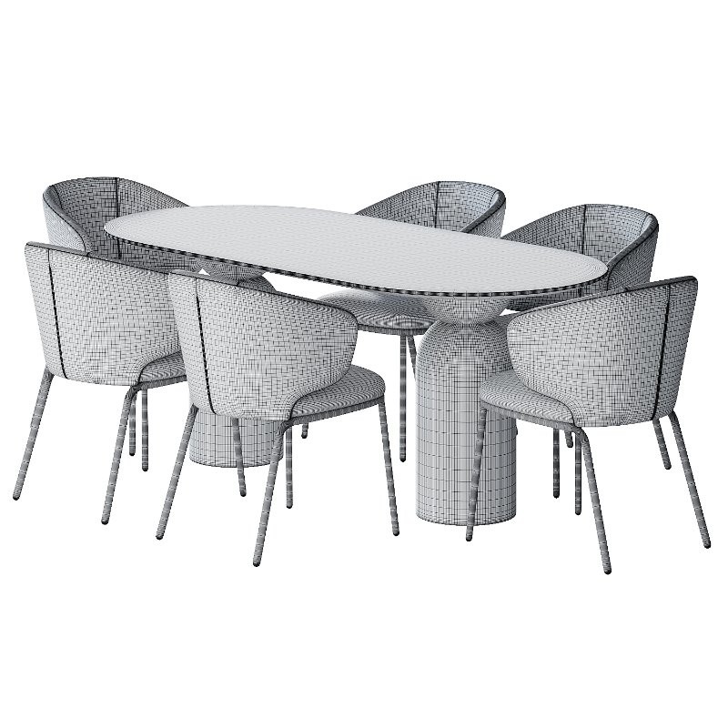 CAMPO Dining chair by skdesign and Vivante Dining Table - Image 4