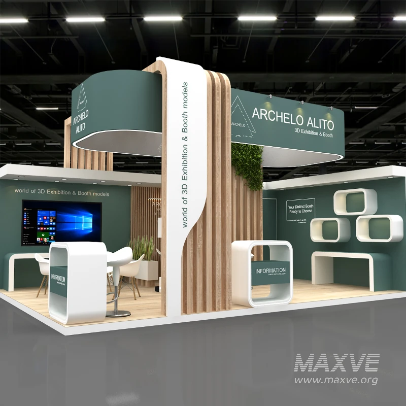 minimal stall 3d model - Image 1