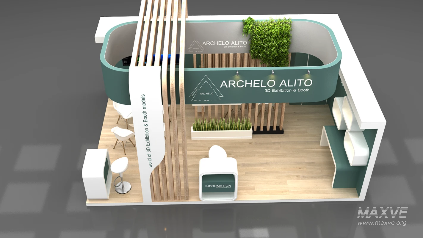 minimal stall 3d model - Image 8