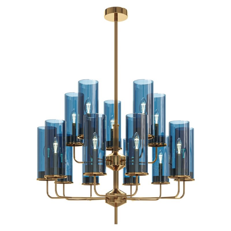 Hans Agne Glass Tube Chandelier - Image 4