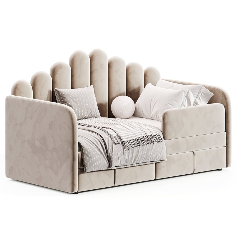 Children’s soft sofa bed Victoria - Image 4