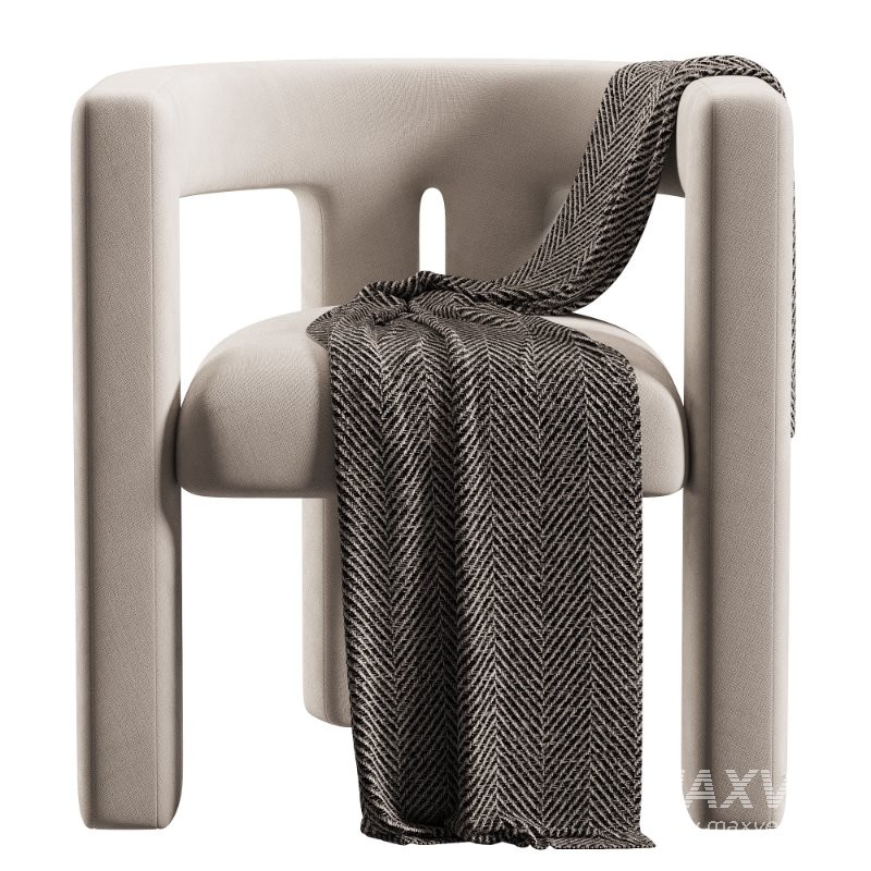 Sloane Bone White Upcycled Chair - Image 2