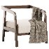 Modern Arm Chair with Square Arms - Thumbnail 1