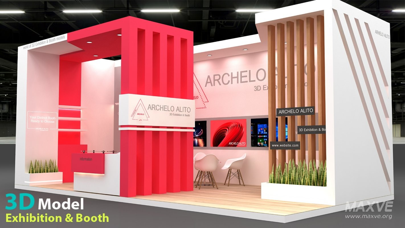 Exhibition Booth 3D Model - Image 3