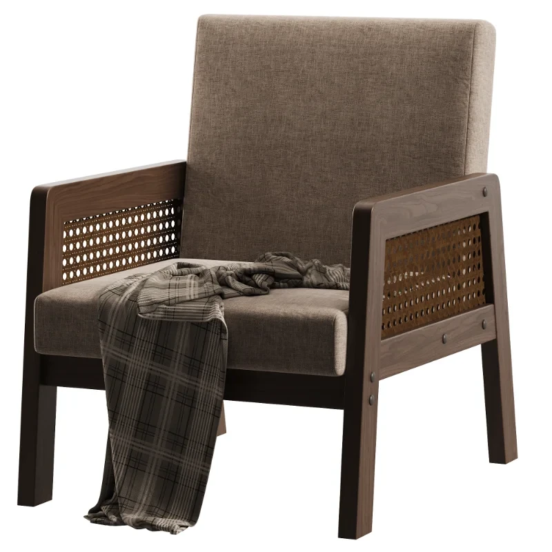 Scandinavian Wood Arm Chair - Image 5