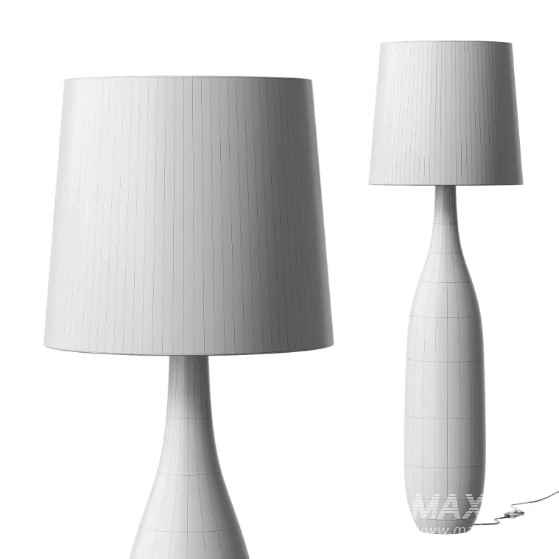 Japanese Style Solid Wood Floor Lamp - Image 4